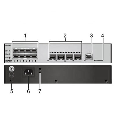 S5735-L8T4S-A1 গিগাবিট ইথারনেট Nic কার্ড 8x 10 100 1000Base-T 4 Gigabit SFP